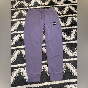 North face purple jogger sweatpants